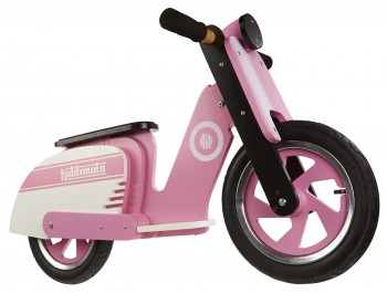 Scooter - Pink Stripe -  Laufrad von Kiddimoto