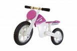 Scrambler Motocross Pink / White -  Laufrad von Kiddimoto